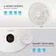 thumbnail image 4 of CUCKOO Ventilador de viaje recargable con 30 horas de funcionamiento, ventilador portátil para viajes con motor BLDC, altura ajustable, 4 modos de viento y 12 modos de velocidad, funciona con batería, 4 of 5