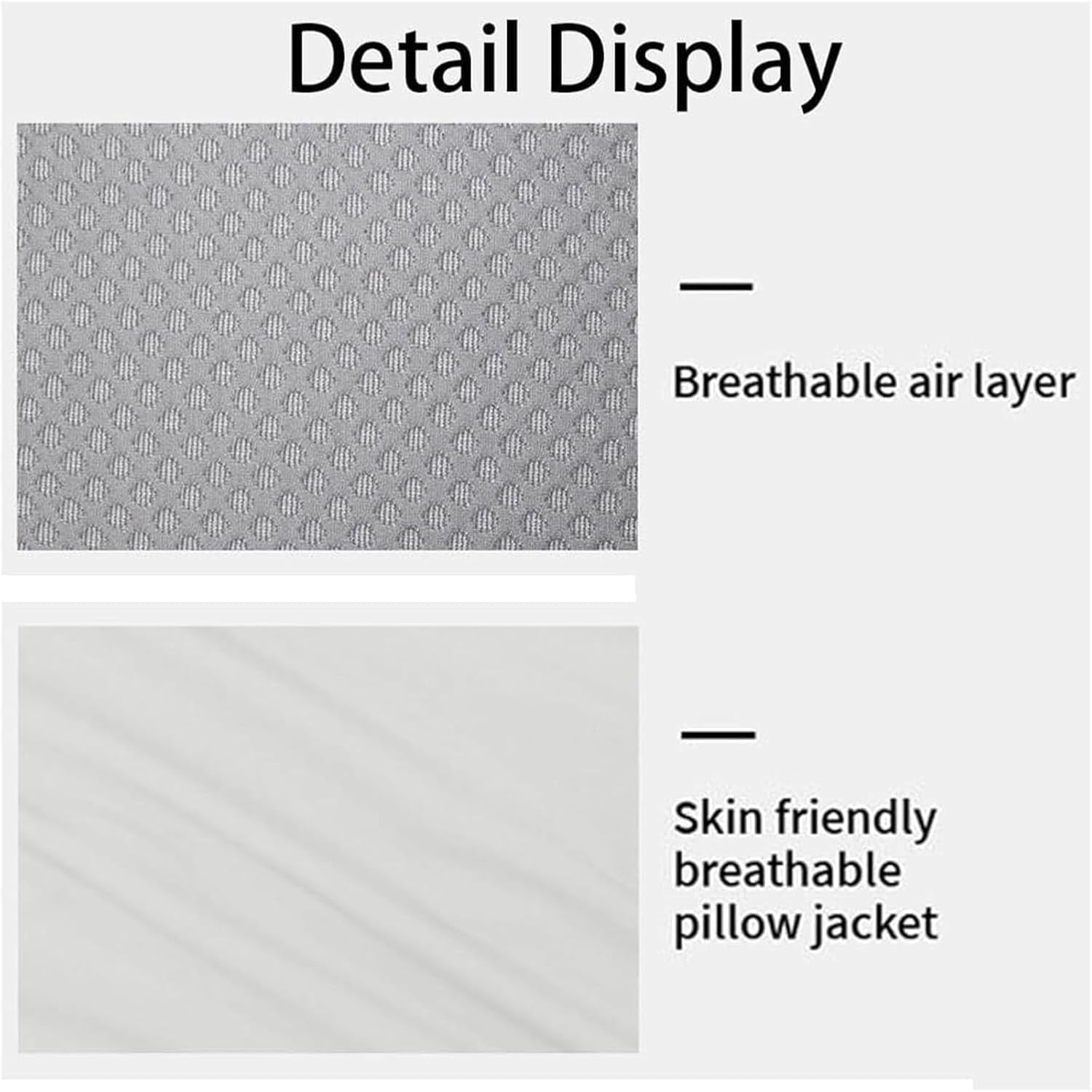 Doreve Cloudfaser Pillow, Neck Relief, Reduces Morning Head and Neck Pressure, Restful Sleep Without Cervical Compression