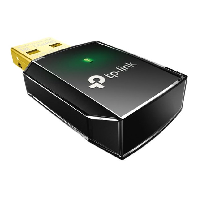 TP-LINK - AC600 Dual Band Wireless USB Adapter, 433 Mbps on 5 GHz and 200 Mbps