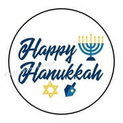 Happy Hanukkah Stickers Party Favors Phone Decal Water Bottle Stickers Car Decals, Laptop Sticker