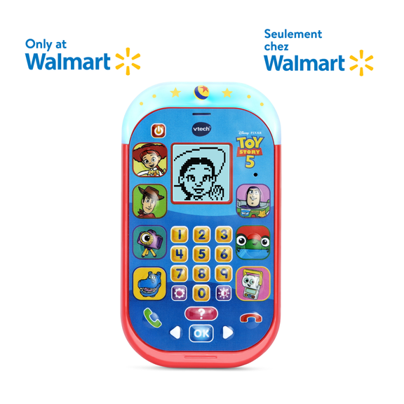 VTech Disney & Pixar Toy Story 5 Learning Phone with Eight Games for Kids- English Version, 3+ Years