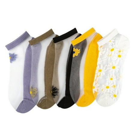 

Newest Translucent Daisy Socks Perfect Design Applicable To Home