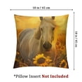 thumbnail image 4 of nygtbtfer Horse Cushion Cover , Animal Pillow Cover, Throw Pillow Cover, Exotic Style Decorative Pillow Cover for Adults Men Women,Bedroom Decor White, 4 of 7