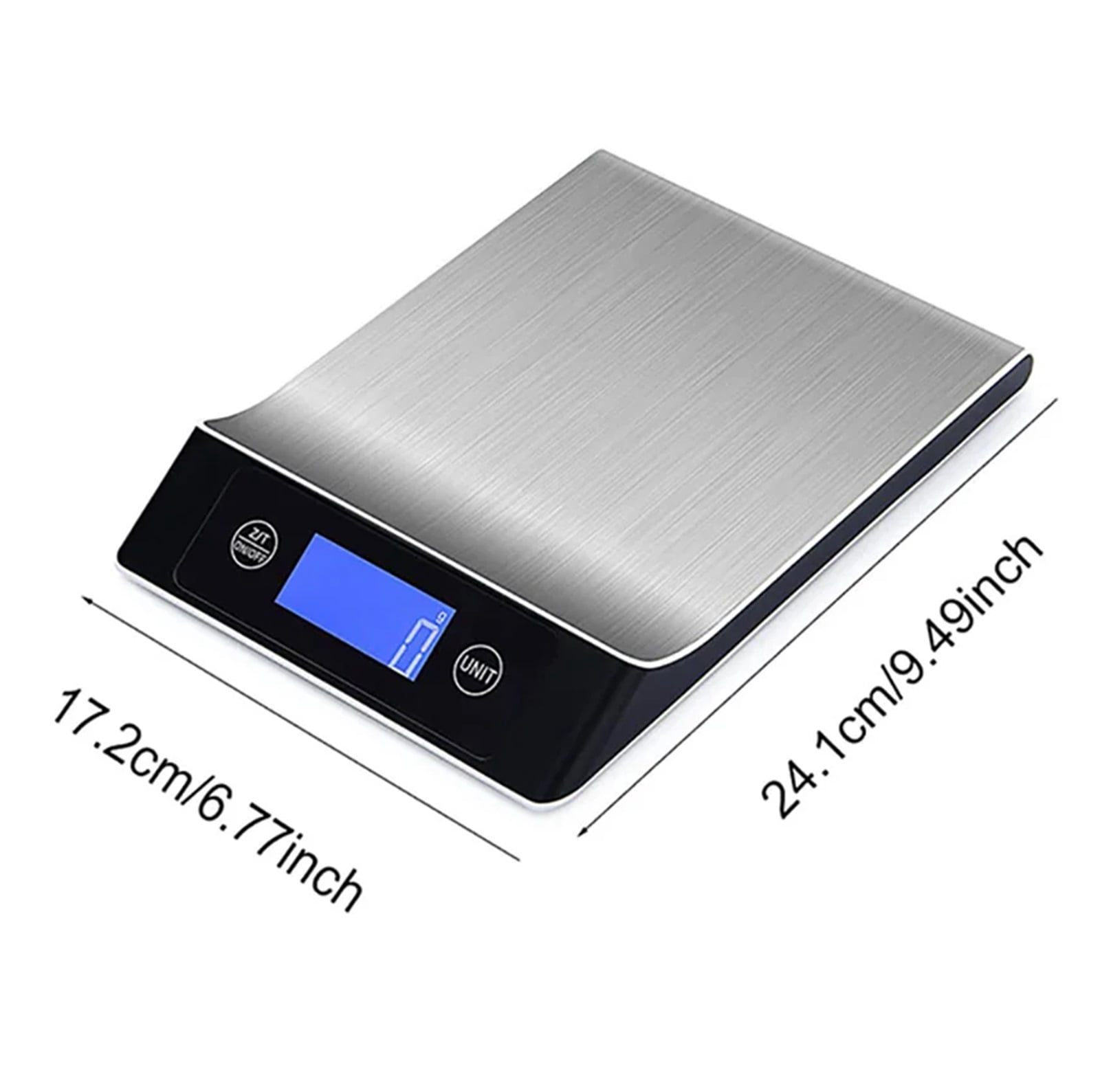 Kitchen Electronic Digital Scales, 15Kg/1g Weighs Food Cooking Baking Coffee Balance Smart Stainless Steel Digital Scale Grams - High Precision