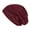 Red, variant on Under 5$ Hot Sales Summer Sales Women Solid Bead Muslim Hat Stretch Retro Turban Hat Head Wrap Cap Red One Size