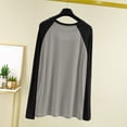 thumbnail image 4 of Jesvior Unisex Long Sleeve Pajama Top Loose Solid Casual Home Wear Sleepwear Tee for Women Men, 4 of 6