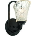 thumbnail image 4 of Vanity Art 1 Light Dimmable Black Armed Sconce Lighting | Modern Fixtures Accent Wall Lights for Bedroom Entrance Doorway Dining Room Living Room Hallway Bathroom Scones S5001BK-R03, 4 of 5