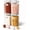 4.2QT*4, variant on Airtight Food Storage Containers Set with One-Touch Lid, 2-Pack (4.22 QT / 4.0 L) Tall Stackable Durable PET for Bulk Rice, Flour & Baking Essentials Organizer.