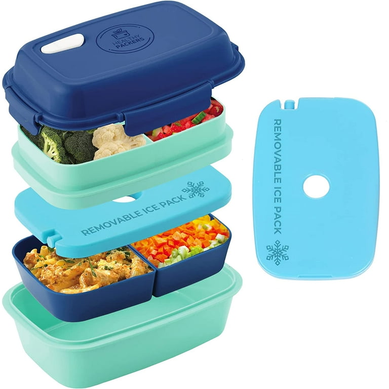 Ultimate Bento Box - Lunch Box for Kids & Adults with Reusable Ice