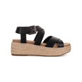 thumbnail image 2 of STYLE & COMPANY Womens Black 1-1/2" Platform Strappy Comfort Emalinee Round Toe Wedge Buckle Espadrille Shoes 9, 2 of 3