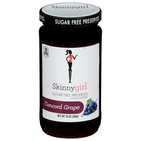 Skinnygirl Sugar-Free Grape Preserves, Kosher, 10 oz