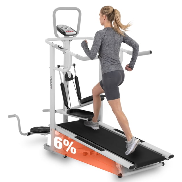 Caminadora Mecánica Altera CMMT1 Escaladora Lagartijas Plegable Con 5 Funciones Color Blanco