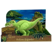 Gigantosaurus: Action Giganto - 14" Green Dinosaur Figure - Light-Up Spine, Roars, Walks & Stomps, Opens Mouth, TV Series Action Dino Toy, Kids Age 3