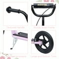 thumbnail image 6 of HOMCOM Adjustable Height Kick Scooter for Kids 5-12 Years, Pink, 6 of 9