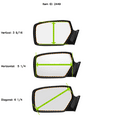 thumbnail image 5 of Burco Side View Mirror Replacement Glass - Clear Glass - 2449, 5 of 6