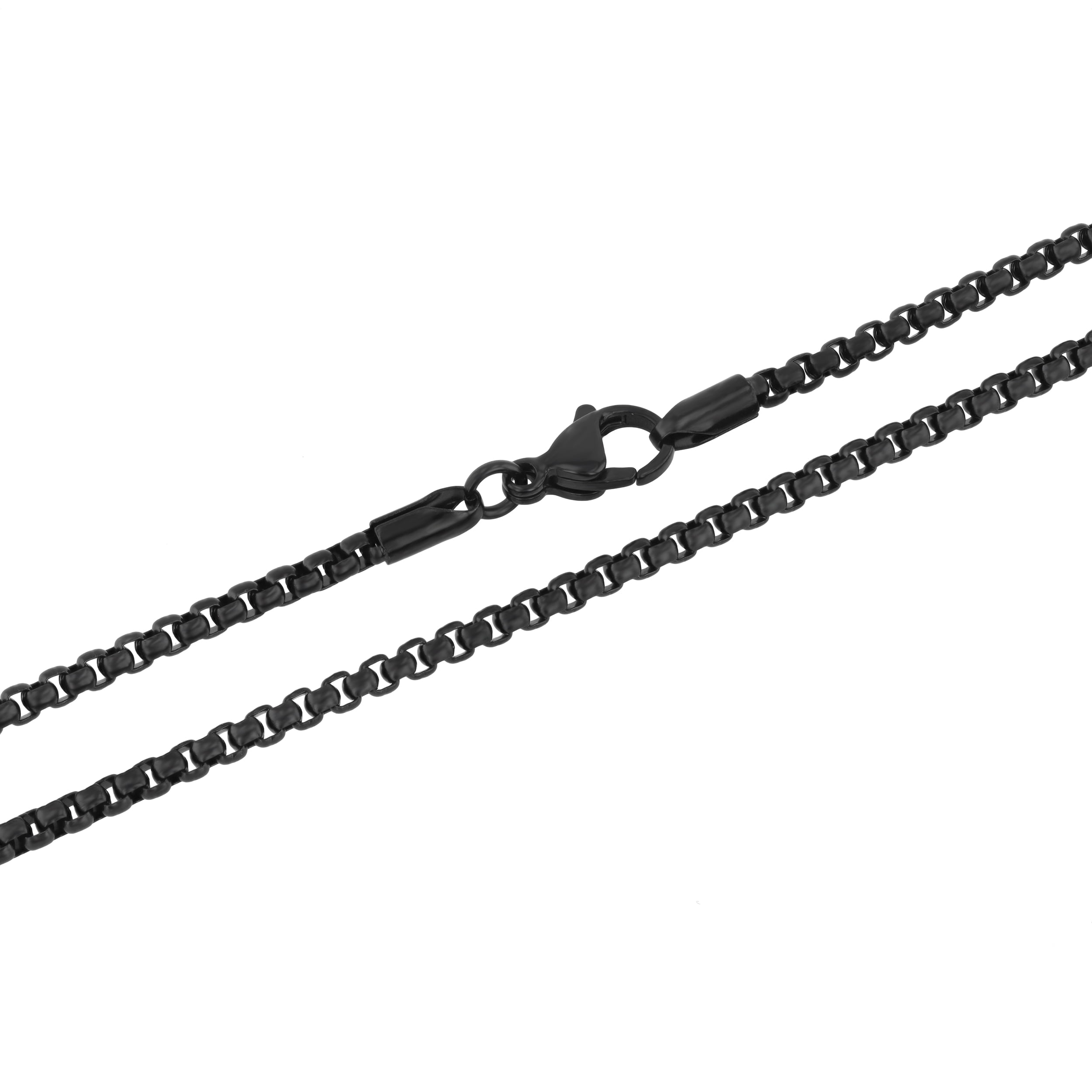Stainless Steel Black and Blue IP Chain Set - Believe by Brilliance