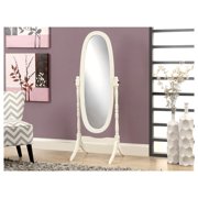 Mirror, Full Length, Standing, Floor, 60 Oval, Dressing, Bedroom, Wood, White, Traditional