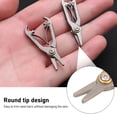 thumbnail image 5 of Xirurus Premium Titanium Alloy Nose Hair Scissors Round Tip Facial Hair Trimmer for Eyebrows and Beard Grooming, Silver (3.5 inches / 8.9 cm), 5 of 10
