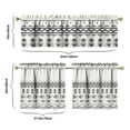 thumbnail image 6 of Boho Kitchen Curtains for Windows – Rustic Tribal Floral Print Cafe Curtains, Vintage Bohemian Geometric Panels for Home Décor, 6 of 6