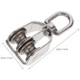 Voiceine Wire Rope Chain Lifting Double Pulley Block Stainless Steel