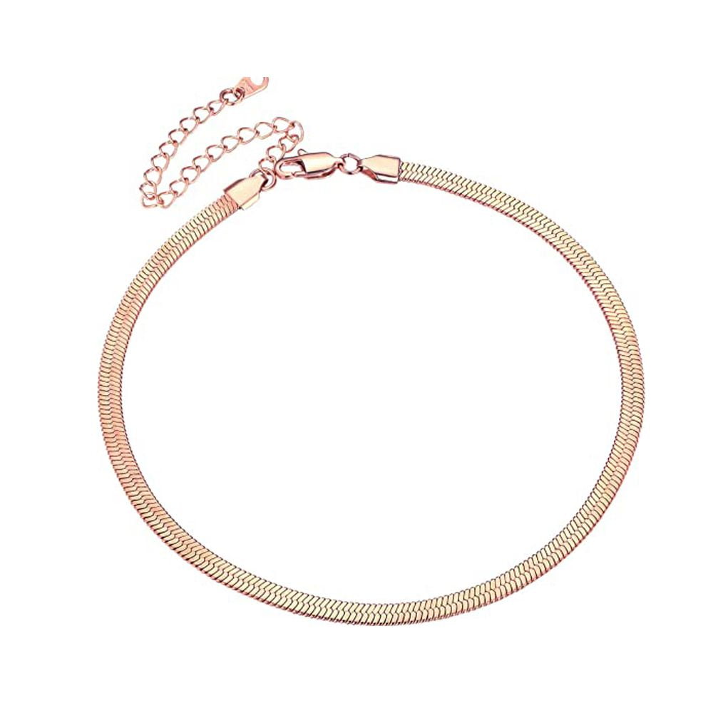 Women Herringbone Bracelet Flat Snake Chain Bangles Gifts Fashion Bracelets  1Pc | eBay