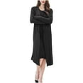 thumbnail image 5 of BXINGOHAI Womens Cardigans Lightweight Long Sleeve Duster Casual Long Cardigan Outerwear with Pockets Black,XL, 5 of 5