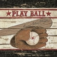 thumbnail image 2 of Spivey, Linda 26x26 Black Ornate Wood Framed with Double Matting Museum Art Print Titled - Play Ball, 2 of 4