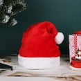 thumbnail image 4 of Plush Festival Party Supplies Santa Hats Happy New Year Merry Christmas Xmas Caps ORANGE, 4 of 8