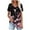 A03-Black, variant on ZVAVZ Summer Shirts for Women Plus Size,Women Floral Prnted Pleated Tees Short Sleeve V Neck Blouse Hawaiian Shirts for Women Clearance Sales Today Black M