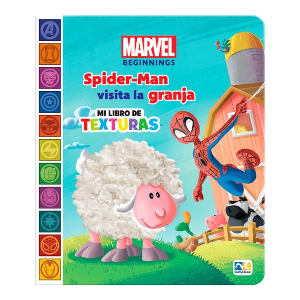 Libro Preescolar de Texturas Spiderman Novelty Libro de Bolsillo Libros Psicología 1A