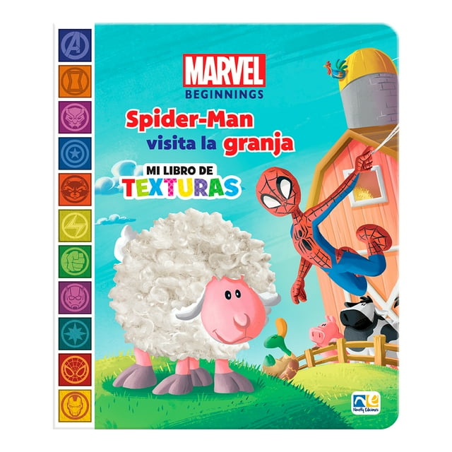Libro Preescolar de Texturas Spiderman Novelty Libro de Bolsillo Libros Psicología 1A