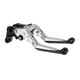 thumbnail image 1 of Palancas de freno y embrague cortas y largas para Yamaha YZF R1, ajustables en 6 posiciones, palanca de freno de motocicleta de aleación de aluminio, mango tono plateado con extremo negro, 1 of 1