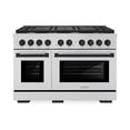 thumbnail image 2 of ZLINE Autograph Edition 48 in. 6.7 cu. ft. Paramount Double Oven Gas Range with 8 Burner Cooktop in Stainless Steel and Matte Black Accents (SGRZ-48-MB), 2 of 2