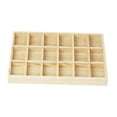 thumbnail image 2 of Runquan Jewelry Display Tray Wood Bracelet Jewellery Storage for Showcase Store Dorm 18 grids, 2 of 8