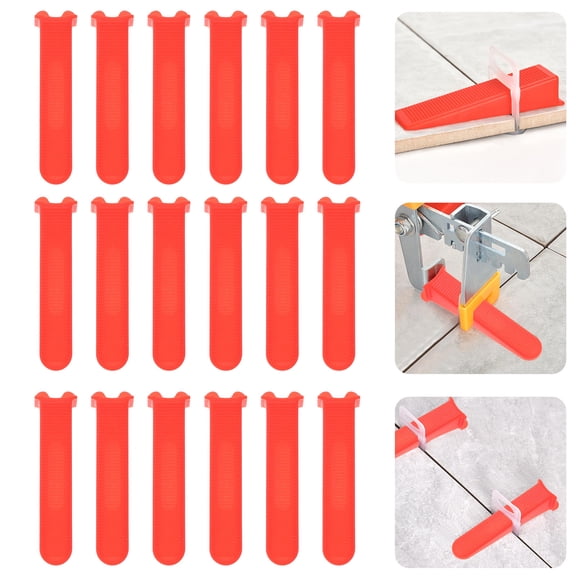 IDEANATEGRATE 50Pcs Tile Spacer Wedges Hips Material for Wall Tiling Floor Spacing Leveling