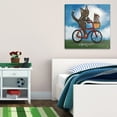 thumbnail image 2 of Marmont Hill Bike Riding Cat by Andrea Doss Canvas Wall Art, 2 of 7
