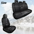 thumbnail image 5 of Leather Seat Covers for Subaru Most 98% Cars SUVs,Premium Car Seat Covers Full Set,Waterproof Car Seat Protectors with Airbag,Comfort Interior Cover Seats for Cars(Black), 5 of 6