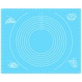 thumbnail image 2 of Non-slip Silicone Mat with Scale Thicken Non-stick Pastry Pad Board Fondant Pie Placemat, Blue, Random Pattern, 2 of 7