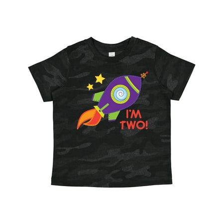 

Inktastic 2nd Birthday Rocketship Space Party Gift Toddler Boy or Toddler Girl T-Shirt