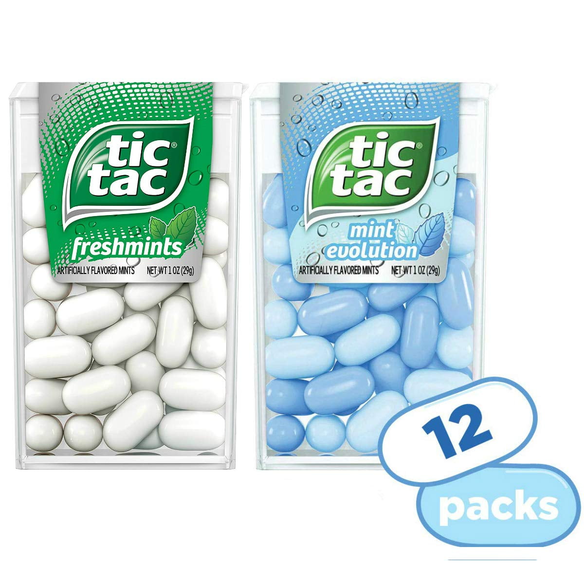 Tic Tac Fresh Breath Mints 2 Pack Freshmint & Mint Evolution, 1 Pack