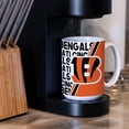 thumbnail image 5 of Rico Industries Nfl Football Cincinnati Bengals Taza De Café De Cerámica Blanca De 15 Onzas, 5 of 5