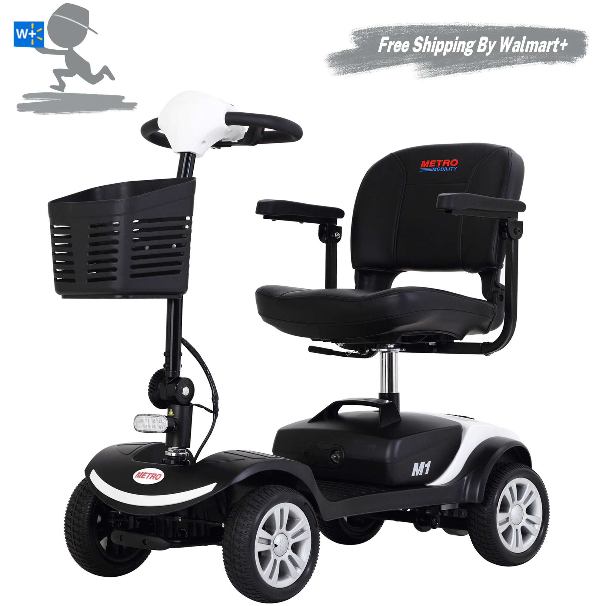 Mobility Scooter for Seniors, 300W Motor Motorized with Headlights, Anti-Tip wheels, - Walmart.com