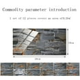 Alexda Self Adhesive Peel And Stick Wallpaper 3D Stone Design Brick Wall Tile For Home Bathroom