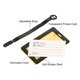 thumbnail image 4 of Equipaje Etiqueta, PVC Identificador Tarjeta Soporte Etiqueta, No Tu Bolsa Patrón Viaje Bolso Etiqueta con Ajustable Correa para Equipaje Maleta, Amarillo Paquete de 2, 4 of 5