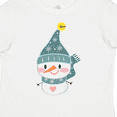 thumbnail image 4 of Inktastic Cute Christmas Snowman in Blue Hat and Scarf Boys or Girls Toddler T-Shirt, 4 of 5