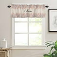 thumbnail image 3 of Hokiten Rod Pocket Curtain Valance, Red Blue Spring Floral Farmhouse Window Valance for Living Room, Bedroom, Kitchen Welcome Pastoral Botanical Rustic 60"W x 18"L, 3 of 8
