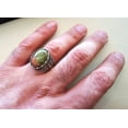 thumbnail image 2 of Unakite Jasper Mens Ring, Natural Unakite Jasper Ring, Oxidized, 925 Silver Ring, Birthday Gift, Heavy Mens Ring, Arabic Design, Ottoman Style Ring, Christmas, Turkey Mens Signet Ring, 2 of 6