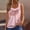 Pink, variant on Aimik Women's Fashion Butterfly Printed Tank Tops Summer Casual Loose Comfy Crew Neck Elasticity Yellow Top for Women