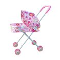 thumbnail image 2 of Cochecito de muñecas, carrito de empuje, juguete educativo, juego de rol, simulación de cochecito para niños rojo, 2 of 6