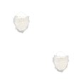 thumbnail image 3 of Matsuzay Papá Noel bigote franela barbas falsas fiesta de Navidad blanco accesorios de juego de rol cubierta Cosplay rendimiento bigote Bigote 2piezas, 3 of 6